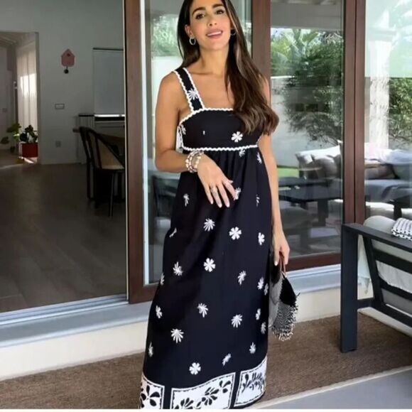 ZARA PRINTED MIDI DRESS‎ - Picture 4 of 10